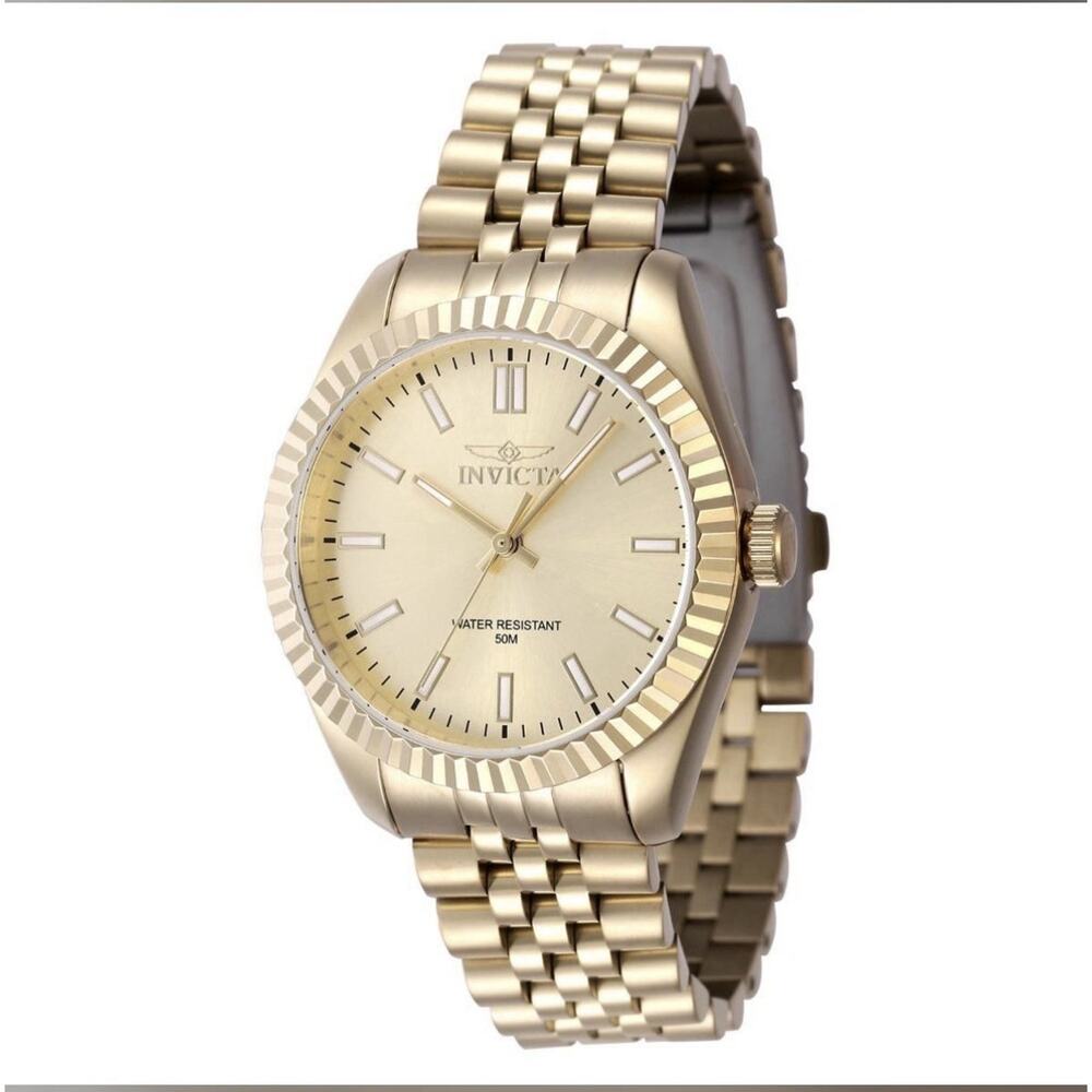 Invicta Specialty Quartz Gold Dial Ladies Watch 47507